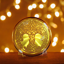 Load image into Gallery viewer, Tree of Life - Golden Abundance Disk 6&quot;