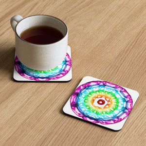 432 Hz Water Bearer Cork-back coaster