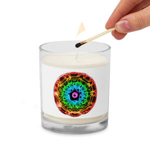 432 Hz Glass jar soy wax candle