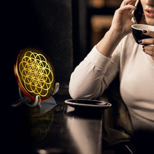 Load image into Gallery viewer, Flower Of Life - Golden Abundance Disk 3&quot;