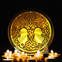 Load image into Gallery viewer, Tree of Life - Golden Abundance Disk 3&quot;