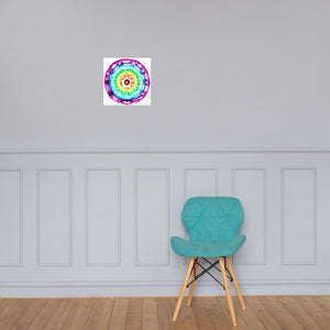 432 hz Photo paper poster - unframed