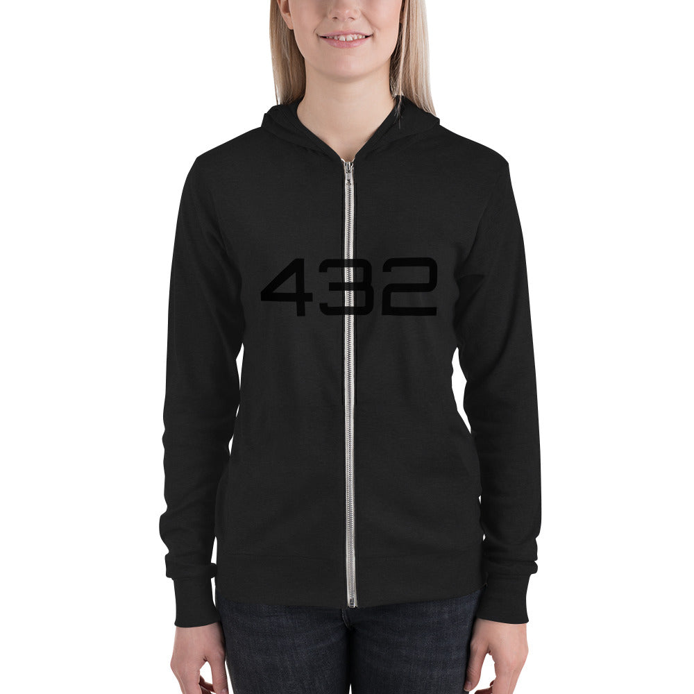 Ladies 432 zip hoodie