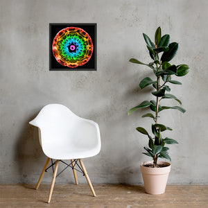 432 Hz Framed poster - Black Background