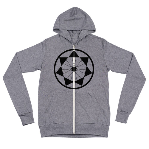 Anunnaki Crop Circle Unisex zip hoodie