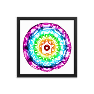 432 Hz Framed photo paper poster