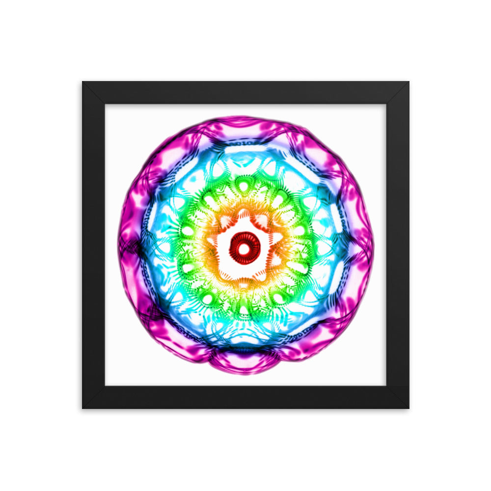 432 Hz Framed photo paper poster