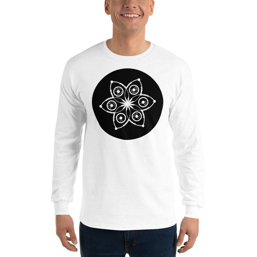 Men’s Long Sleeve E=MC2 Anunnaki Communications Crop Circle Shirt