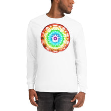 Load image into Gallery viewer, Men’s Long Sleeve 432 Red to Purple with White background Shirt