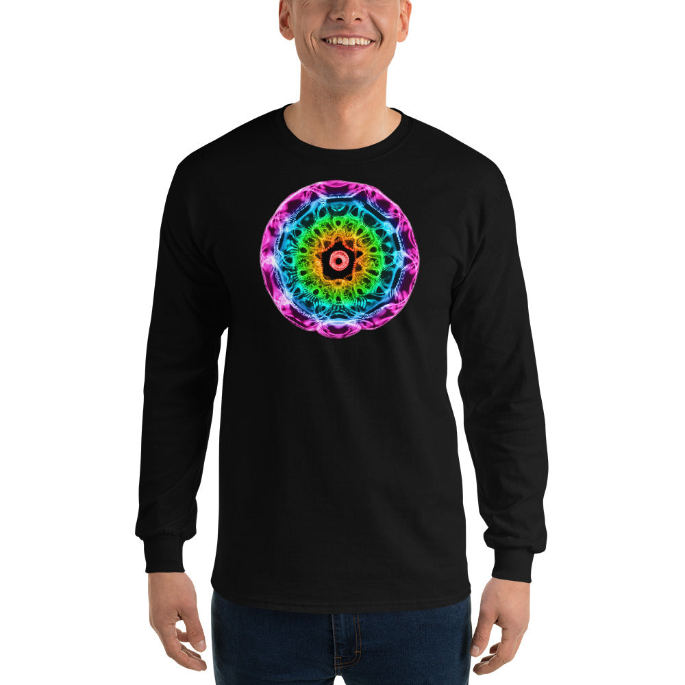 Men’s 432 Hz Purple to Red Long Sleeve Shirt