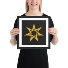 Load image into Gallery viewer, 7-pointed star Framed photo paper poster
