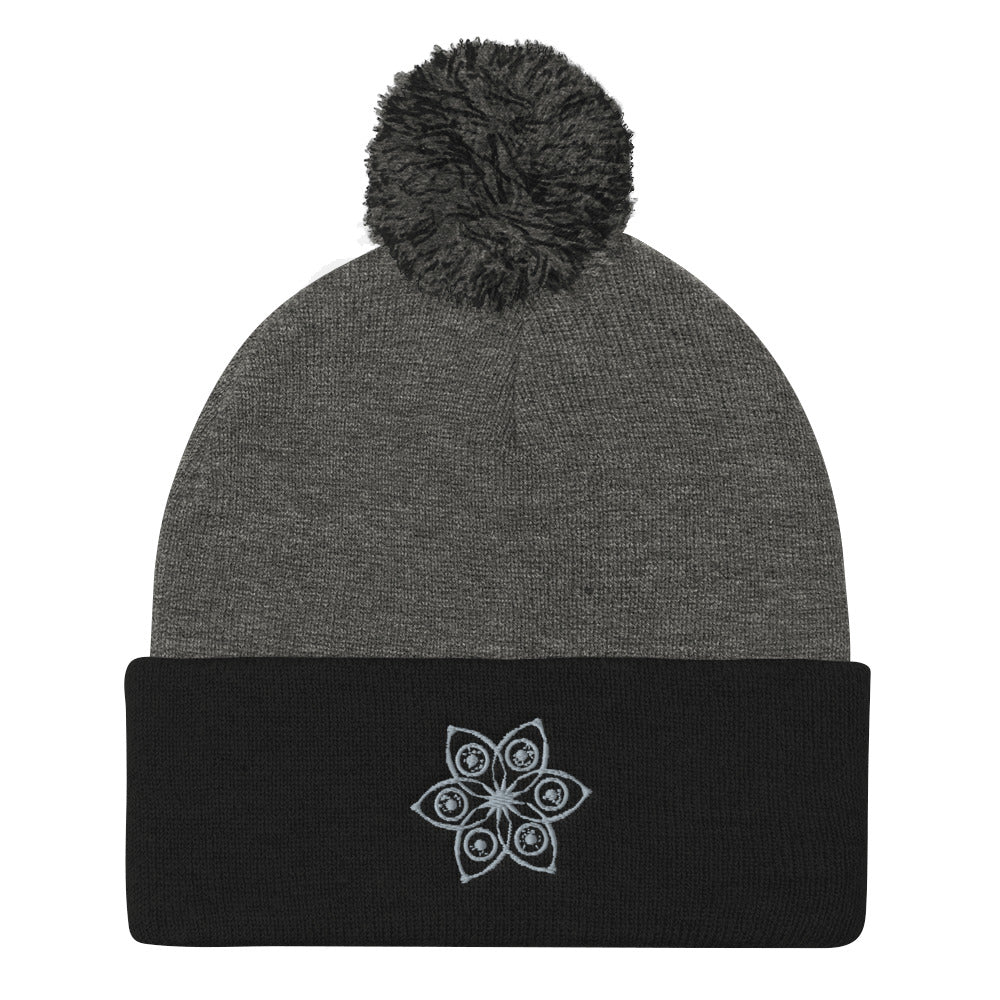 Pom Pom Knit Cap