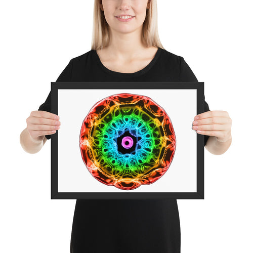 Framed matte paper poster