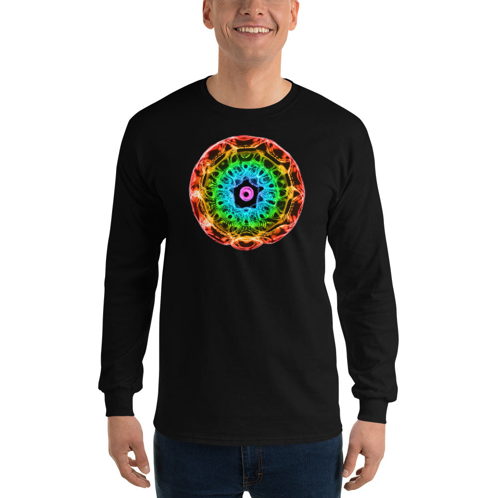 Men’s 432 Hz Red to Purple  Long Sleeve Shirt