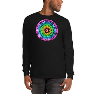 Men’s 432 Hz Purple to Red Long Sleeve Shirt