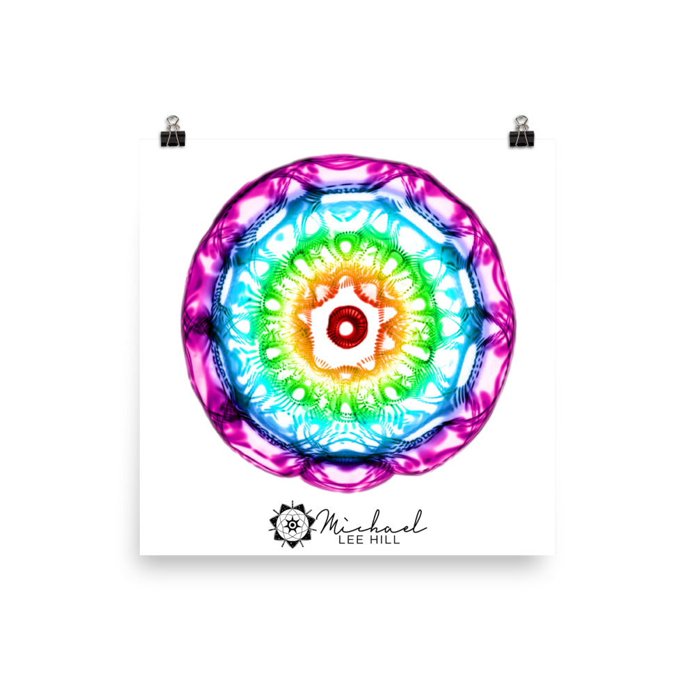 432 hz Photo paper poster