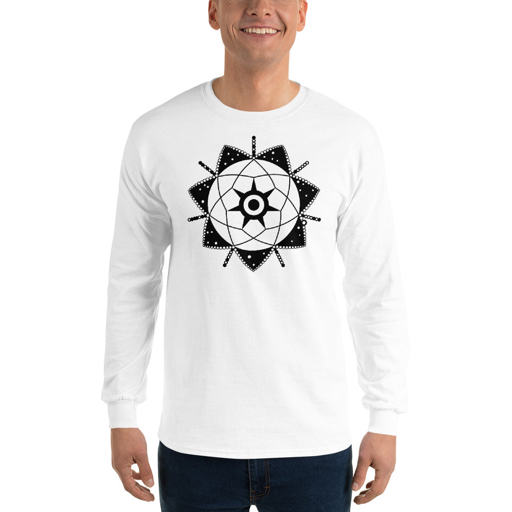 Anunnaki Communications Ea - Enki Crop Circle Long Sleeve T-Shirt