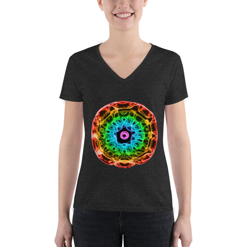 Women's Fashion Deep V-neck Tee