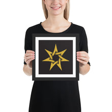 Load image into Gallery viewer, 7-pointed star Framed photo paper poster