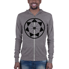 Load image into Gallery viewer, Anunnaki Crop Circle Unisex zip hoodie