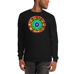 Men’s 432 Hz Red to Purple  Long Sleeve Shirt