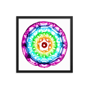 432 Hz Framed photo paper poster