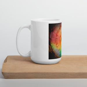 432 Eye White glossy mug